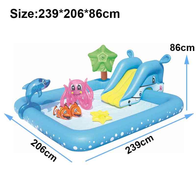 Children's Water Slides Water Inflatables, Outdoor Backyard Pools Toy