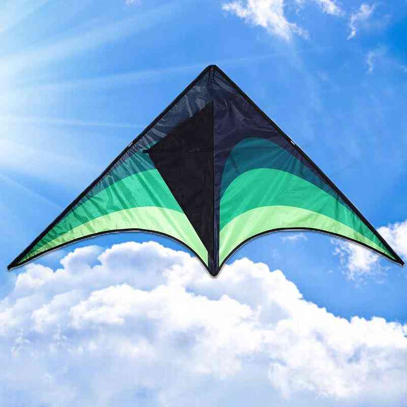 делта хвърчила с дръжка от външен найлон ripstop летящи хвърчила за деца (зелено)