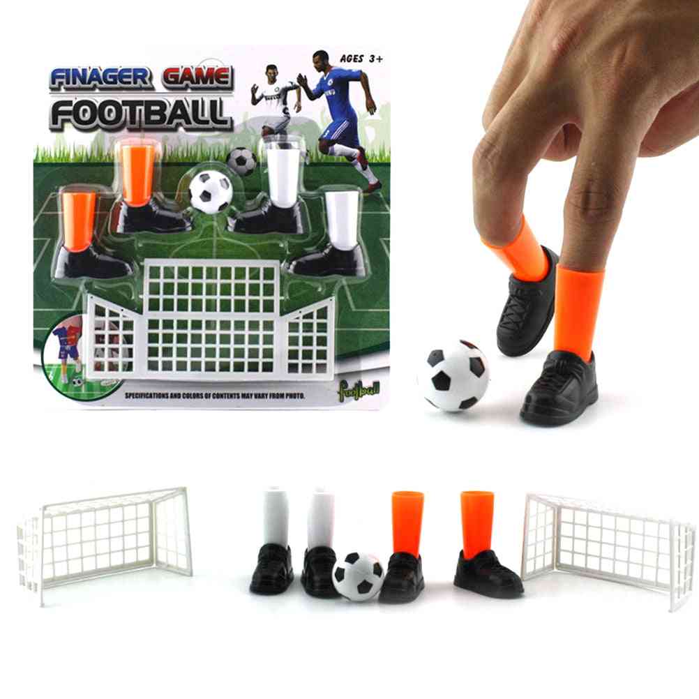 Zabawna piłka nożna, zestaw zabawek na palec - z dwoma celami, zabawne gadżety dla dzieci (na pokaz)