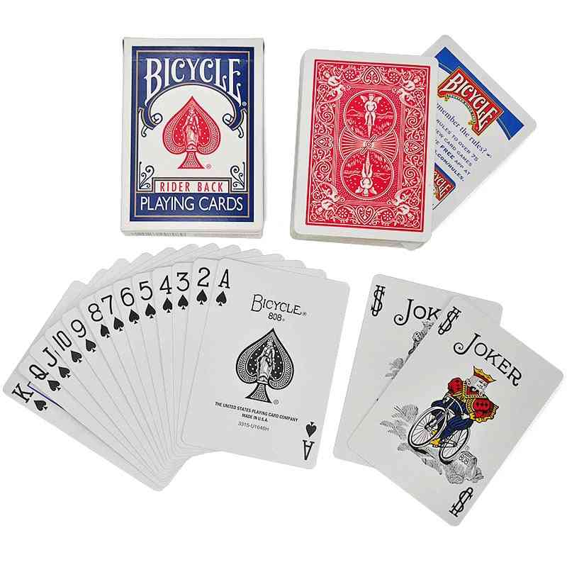 Jeux de cartes à jouer réguliers et astuce, finition coussin d'air