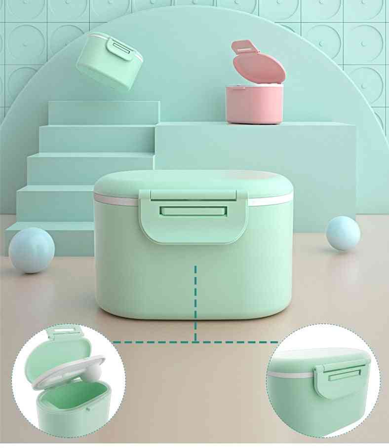 Baby Formula Milk Storage And Dispenser Box With Spoon