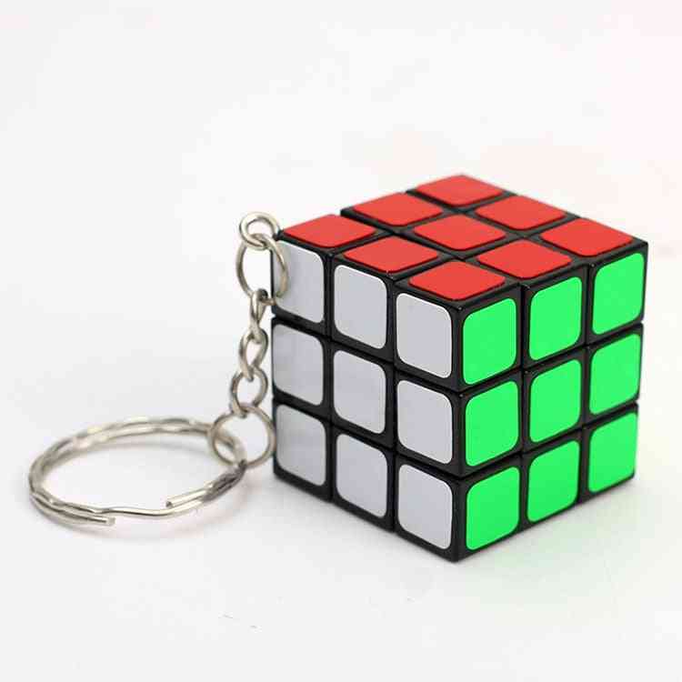 Mini magic, portachiavi cubo puzzle per bambini (3 cm)