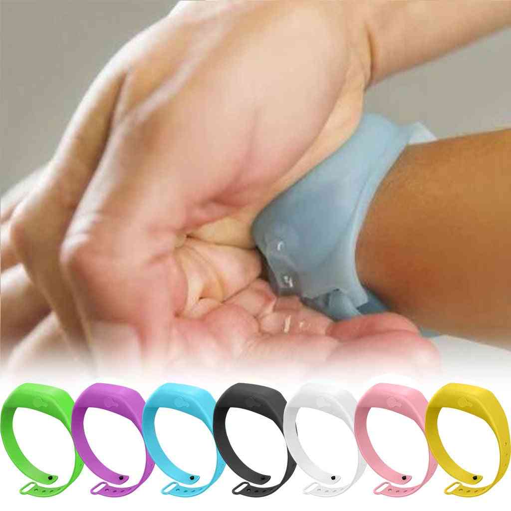 Wristband Hand Dispenser-wearable Sanitizer Pump For Family