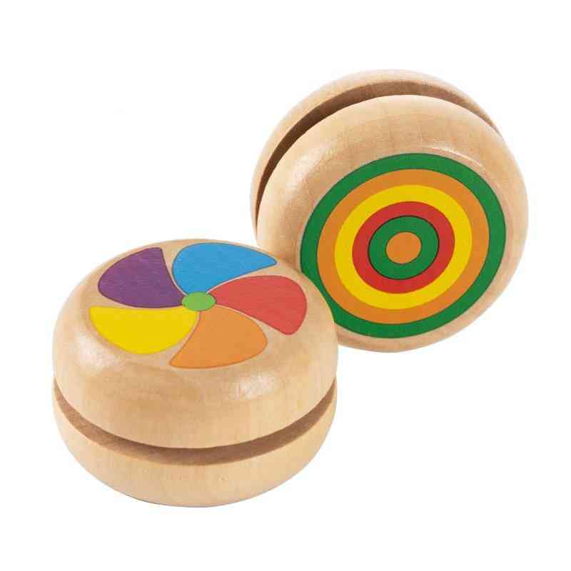 дизайнерски ръчно рисувани, дървени играчки йойо за деца