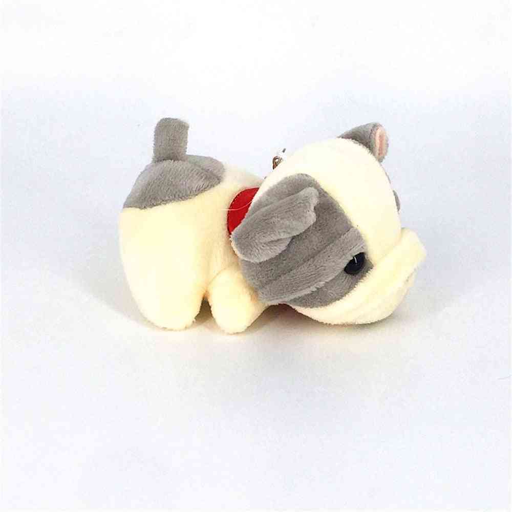 11cm Plush And Stuffed Dog Design- Soft Keychain Toy