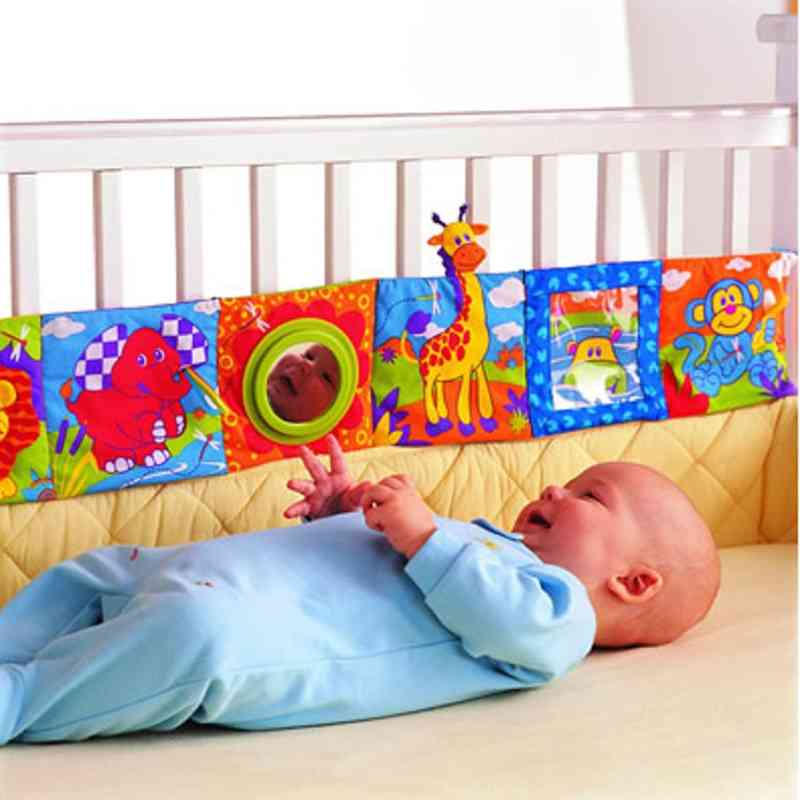 Infant Rattles Cloth Book Knowledge Around Multi-touch Crib Bed Bumper