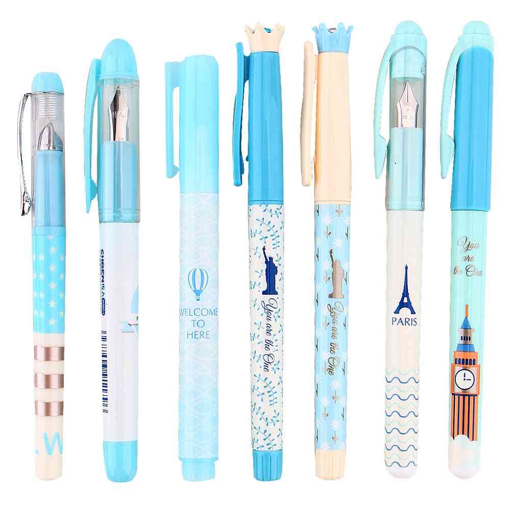 Business Erasable Fountain Pen, Refills With Ink Sac