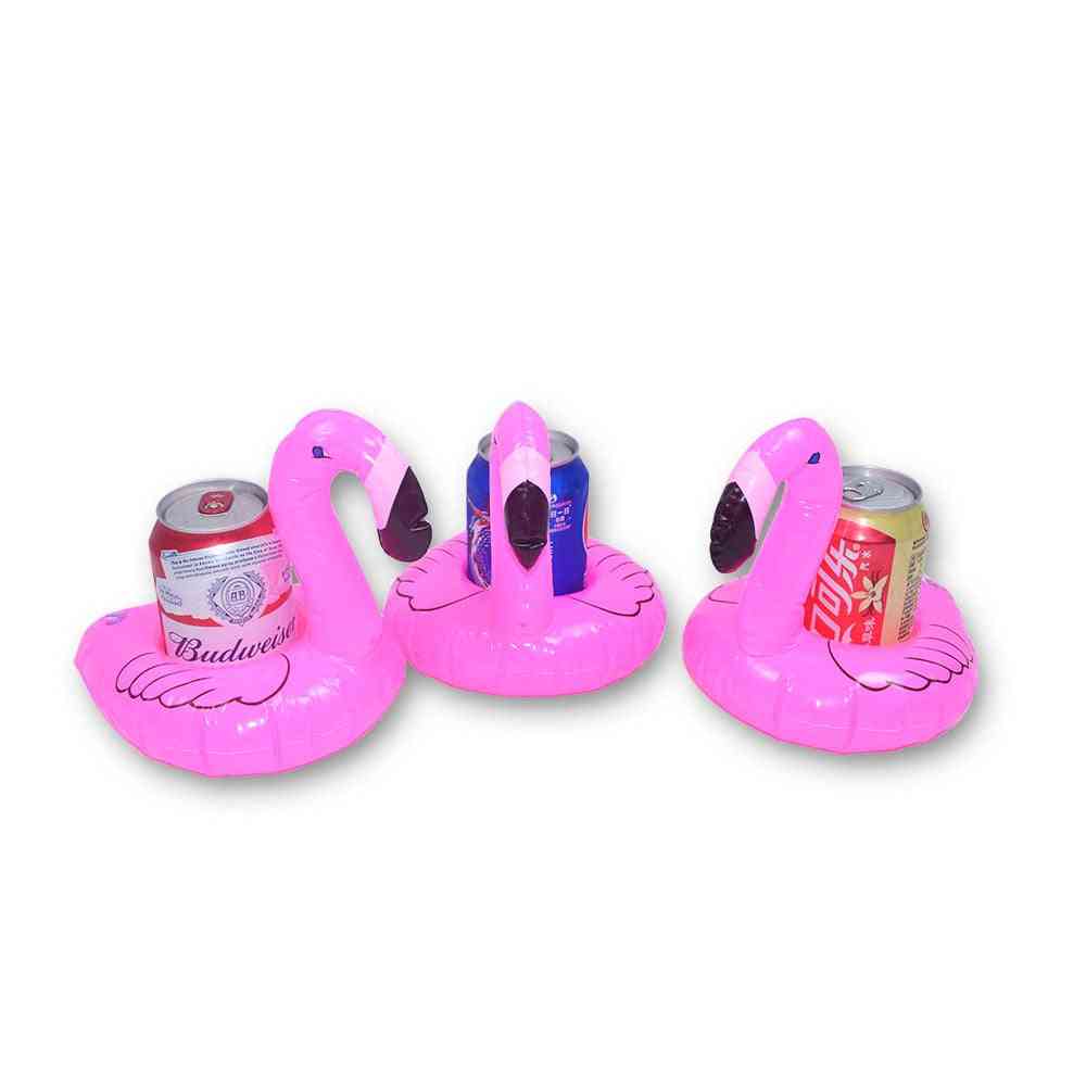 Oppustelige flamingo drinksholdere multitype underlag sommer enhjørning kopholder pool svømmer børn