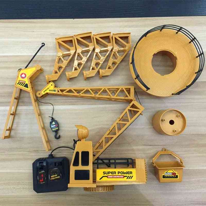 Sterke afstandsbediening vrachtwagen - plastic verzameling technische kraan speelgoed voor torenkraan kindergeschenk