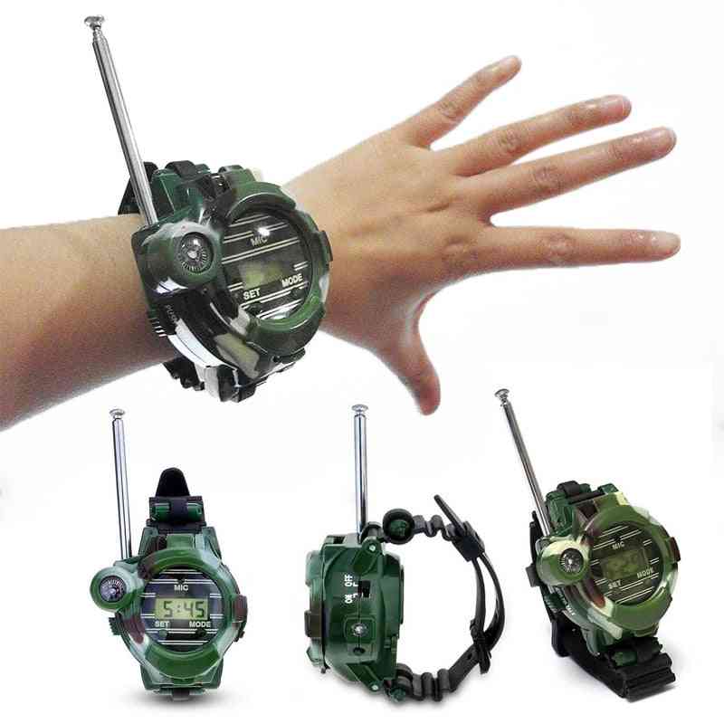 Walkie Talkies Watches For Kids - 7 In 1 Camouflage 2 Way Radios