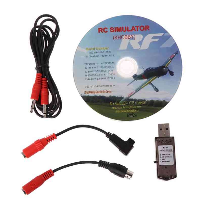 22 In 1 Remote Control Usb Flight Simulator With Software Disk And Cables
