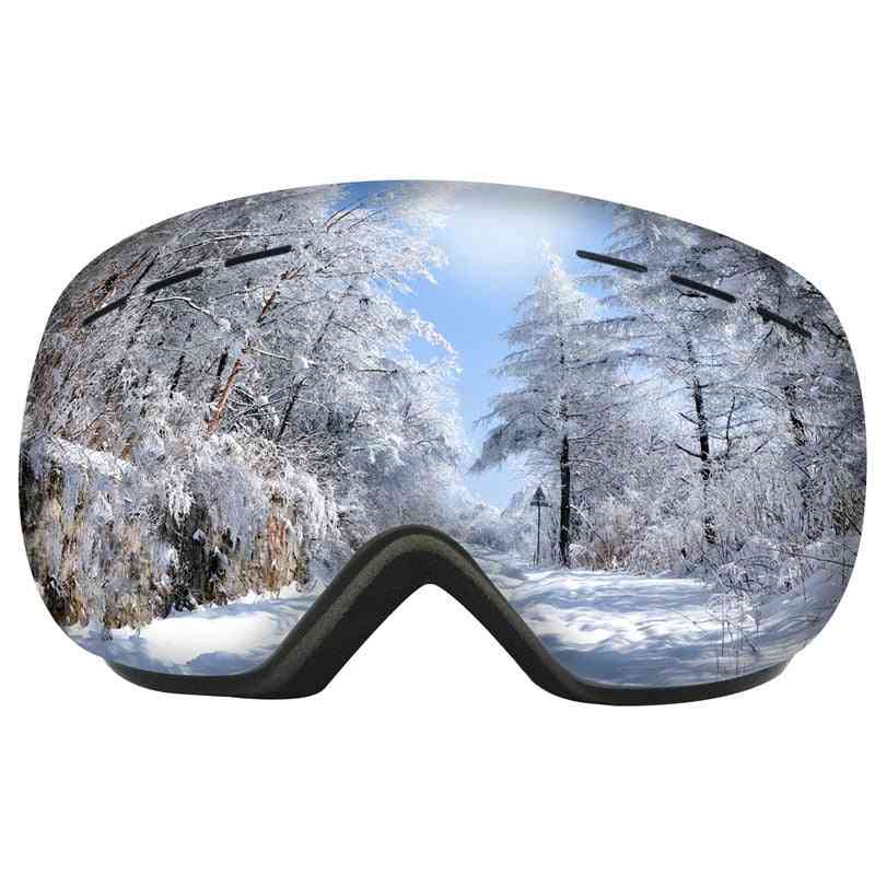 Uv400 Protection, Double Layers Anti-fog Glasses-snowboard Goggles