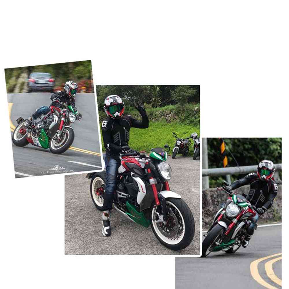 Schutzpanzerung, winddichte und reflektierende Motorradjacke