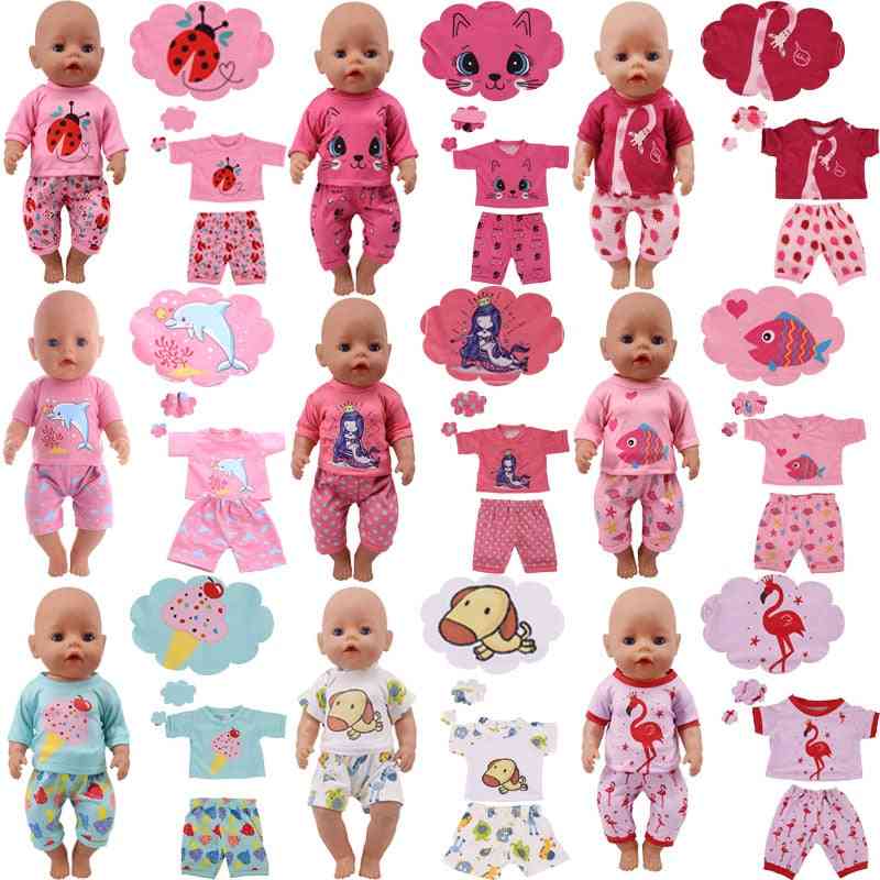 Cute Animal Pattern Baby Cloths Fit For 18/43 Inch Doll