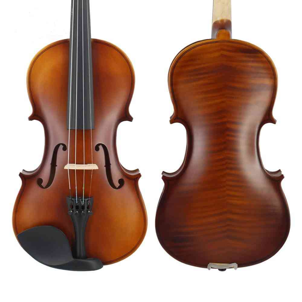 Matte Finish, Solid Wood Violin For Beginners