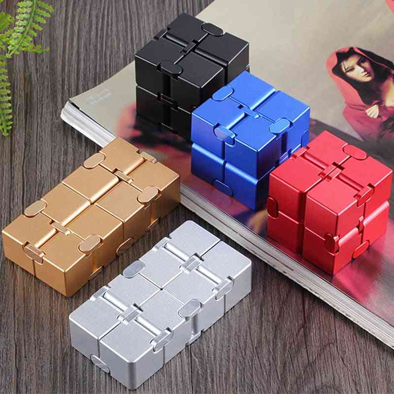 Metal Infinity Magic Cube- Finger Antistress Anxiety Relaxing Tool