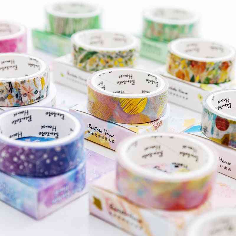 Starry Sky/ Fores/t Flower/ Unicorn/ Laser Gilding Design, Decorative Adhesive Tape