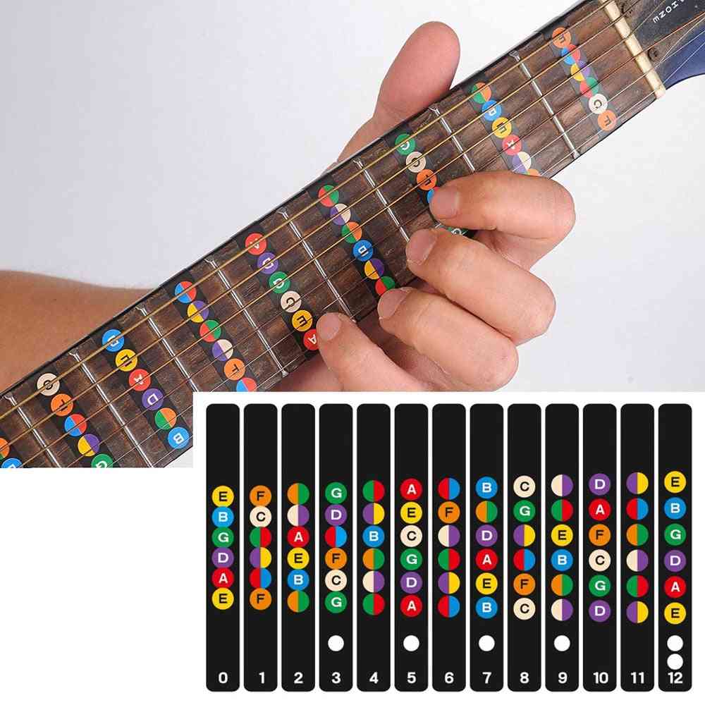 Guitar Fretboard Note Labels Fret Sticker