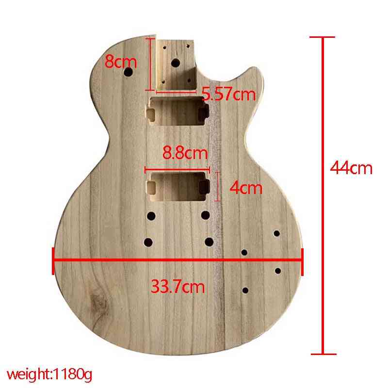 Nedokončani ročno izdelani - leseni nadomestni deli za električno kitaro