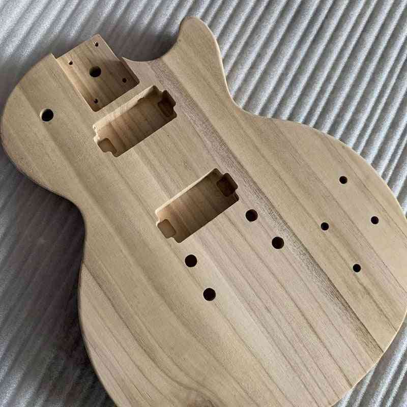 Befejezetlen kézműves - fa elektromos gitár hordó alkatrészek