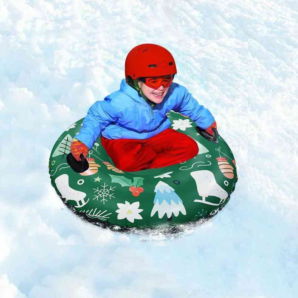 Inflatable Pvc Snow Tube  With Handle (about 120cm)