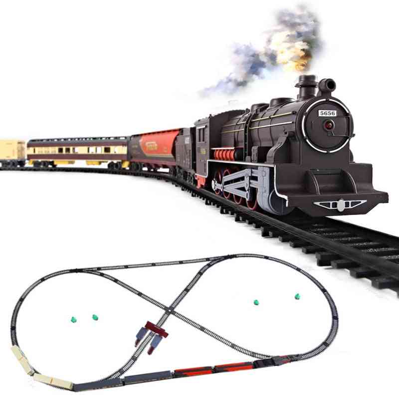 Diy Assemble Electric Train And Track Model Set For
