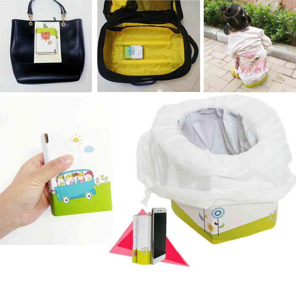 Mini inodoro portátil plegable de viaje para niños
