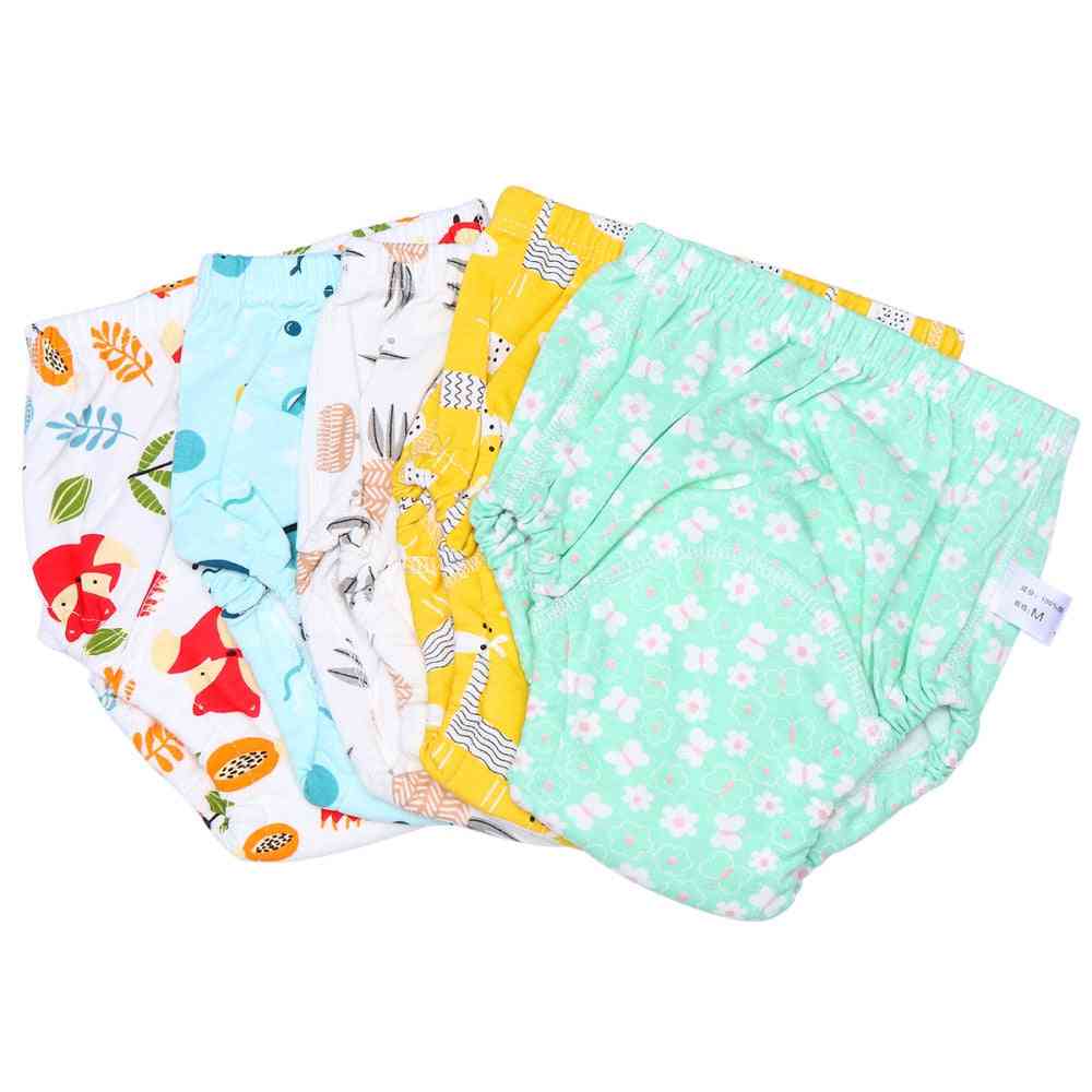 5 pezzi morbidi tpu stampati lavabili - pantaloncini da apprendimento per bambina