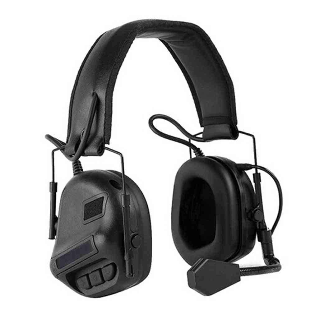 Tactical Game Headphone- Fifth Generation Chip, Removable Microphone- Design For Hunting