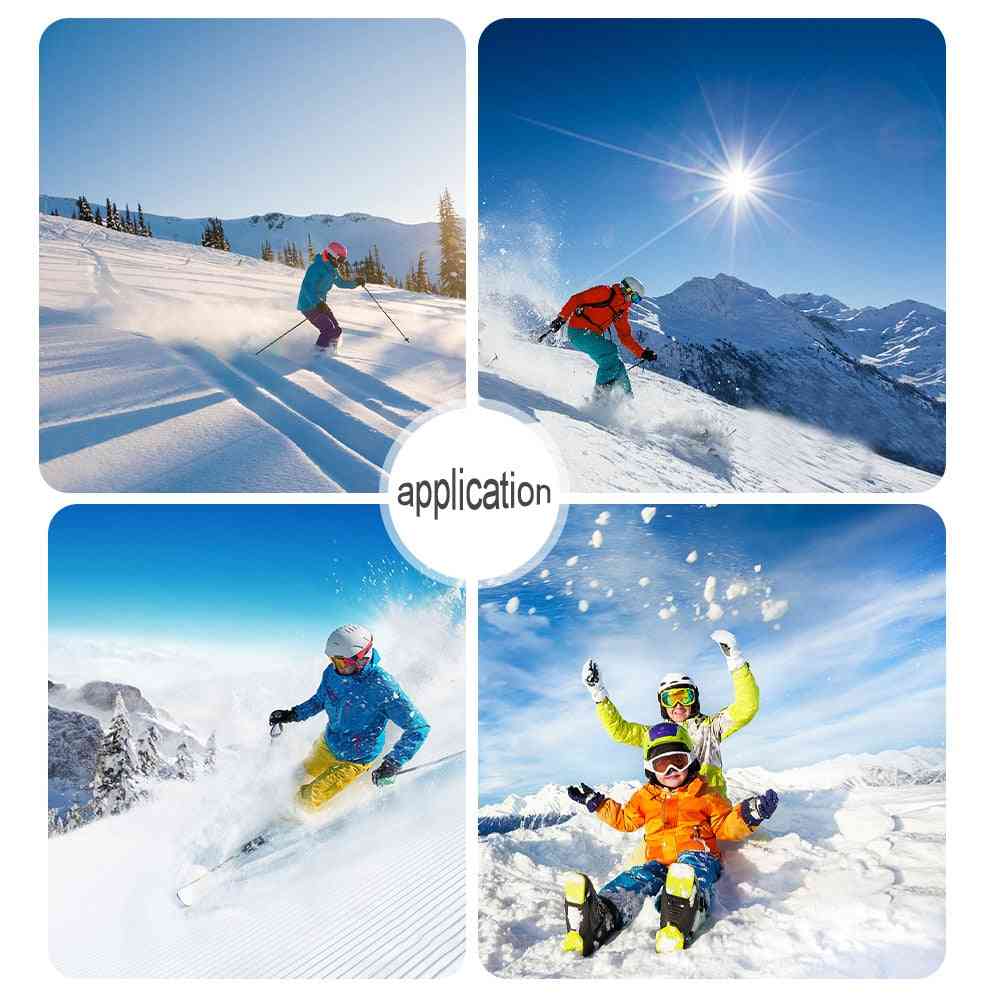 Pantofi de schi de iarnă portabili reglabili, pantofi scurți, mini patine pentru snowboard pentru sporturi în aer liber
