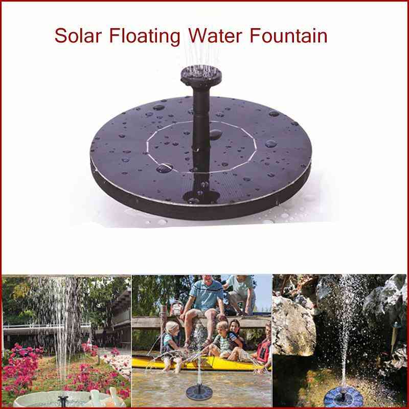 Vruća plutajuća mini pumpa za vodu za fontanu na solarni pogon, vrtno jezerce za bazen, vanjski ukras