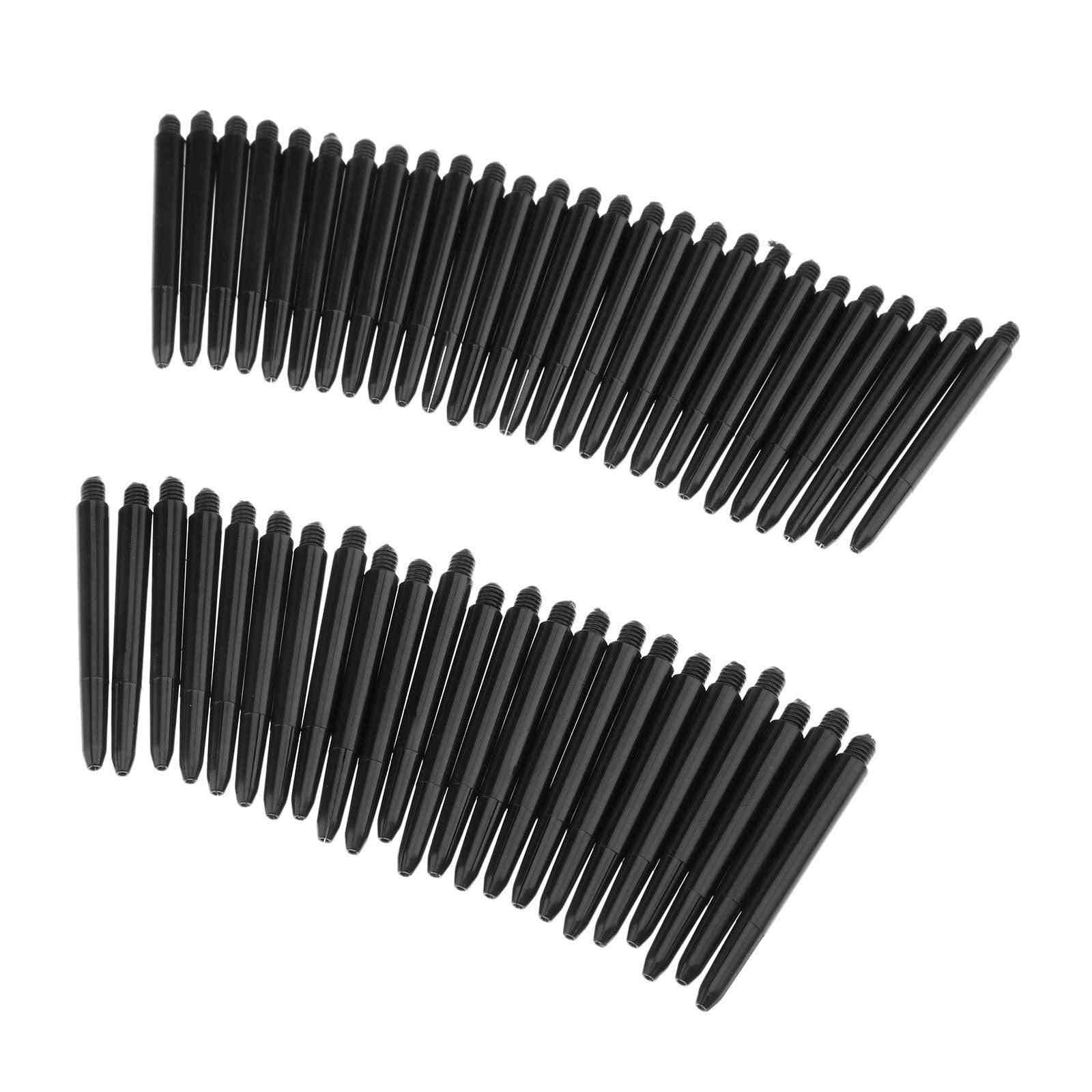 Black Nylon Dart Shafts Screw Thread, Plastic Rod Stems, Darts Accessories