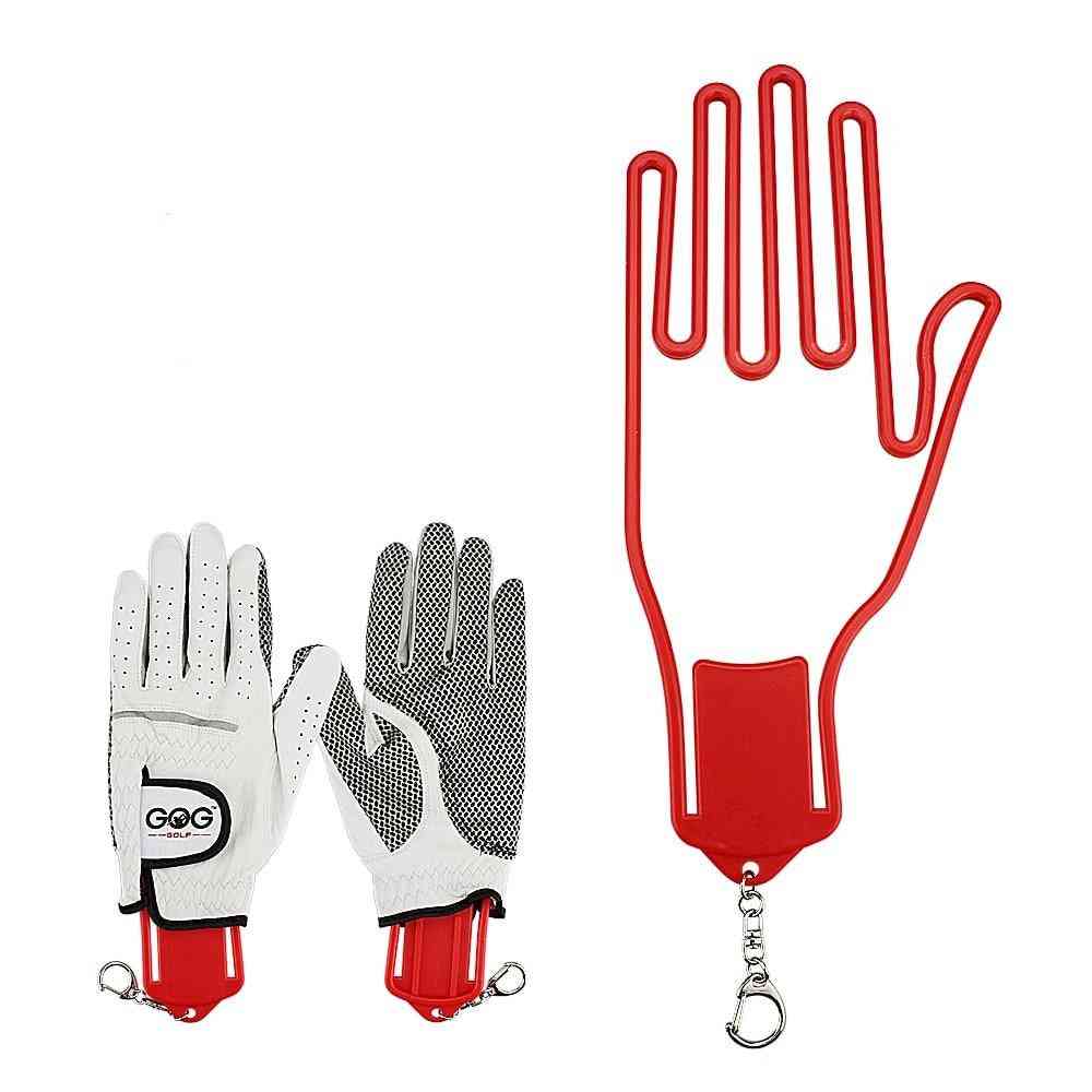 Golf Glove Holder With Key Chain, Plastic Glove Rack, Dryer Hanger Stretcher