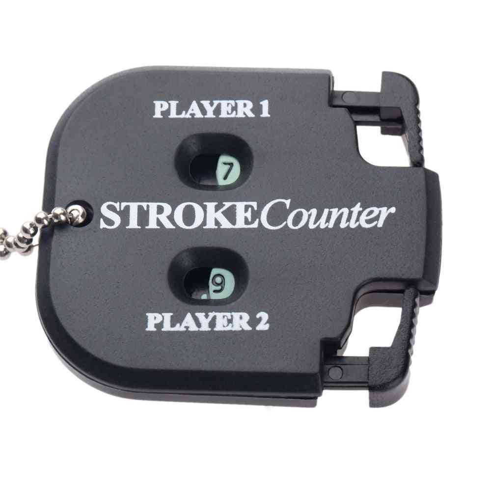 Mini Handy Golf Shot Count Stroke, Two-digits Scoring Keeper With Key Chain