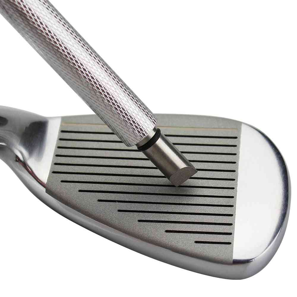 Cuña de golf, afilador de ranuras de hierro, herramienta de limpieza de palos para herramientas de entrenamiento de golf de cortador cuadrado