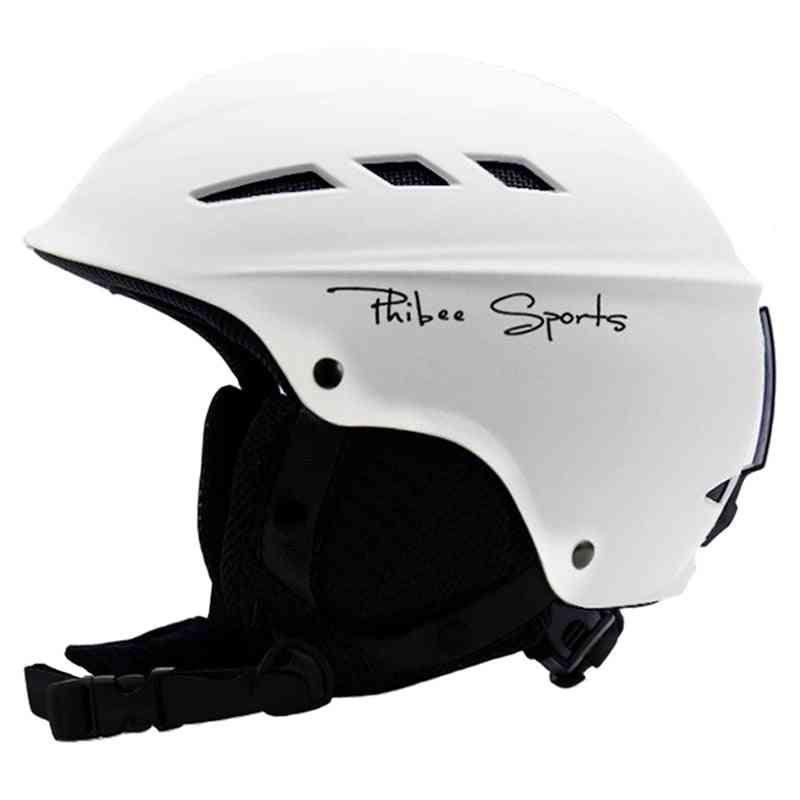 Sport Helmet With Air Vent, Comfortable Villus Strap And Ski Goggle Band
