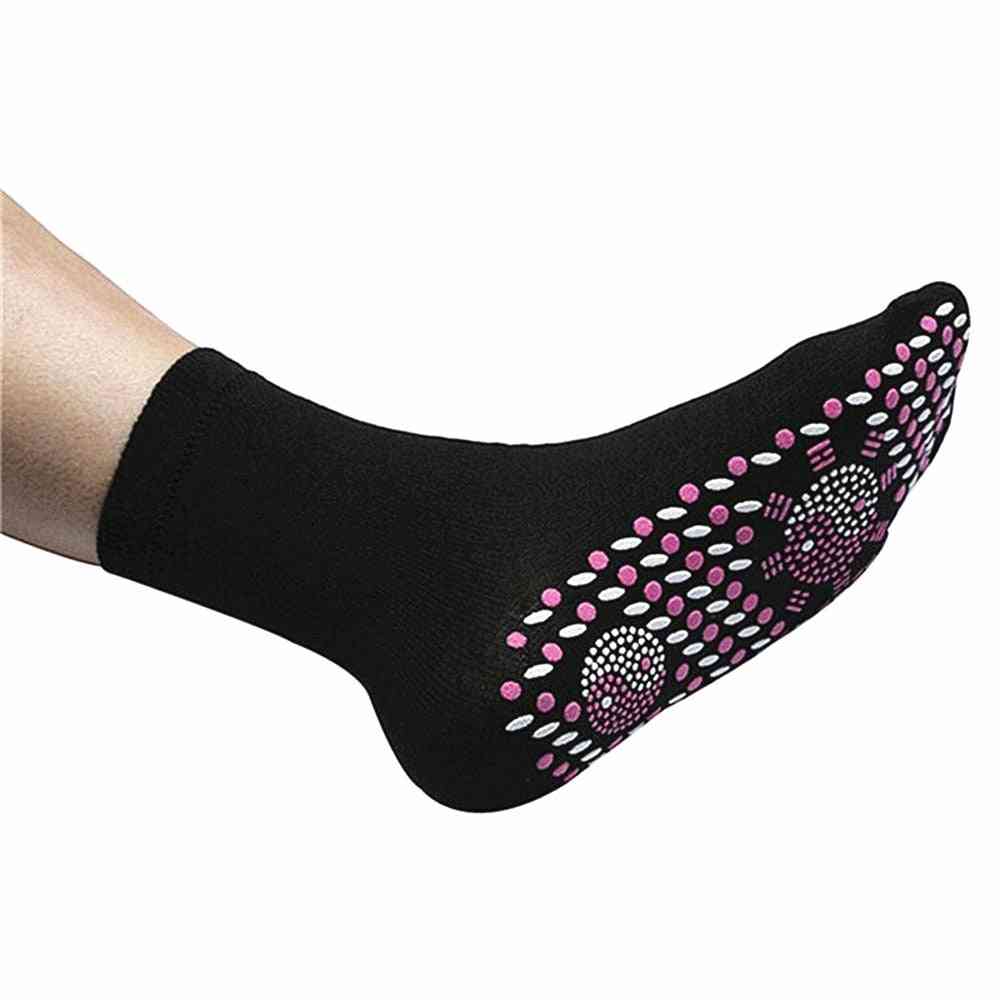 самонагряваща се, магнитна терапия, удобни зимни чорапи за масаж за мъже / жени