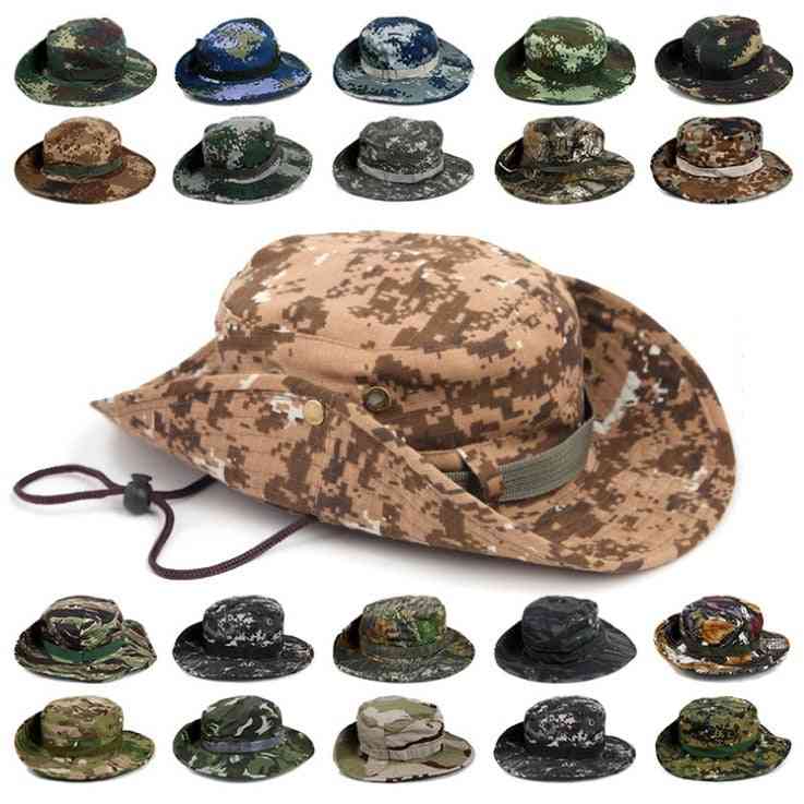 Klasický klobúk do džungle s vojenským štýlom gi boonie bush, slnečná čiapka