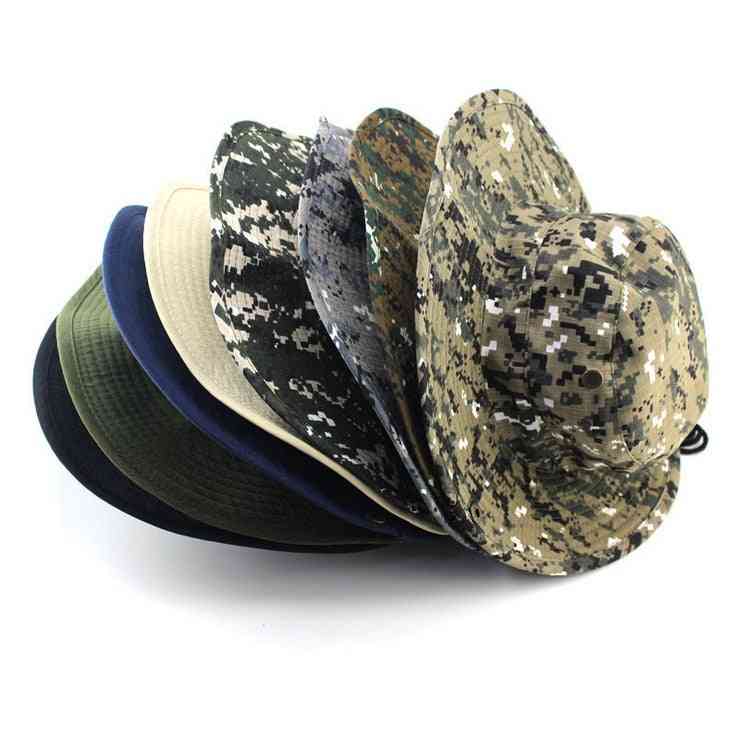 Klasický americký bojový vojenský styl gi boonie bush džungle klobouk, sluneční rybářská čepice