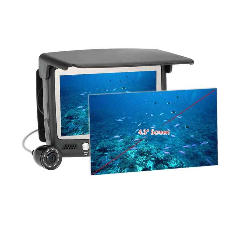 Monitor tft, câmera subaquática de localização de peixes do oceano gelo sem fio echo sounder