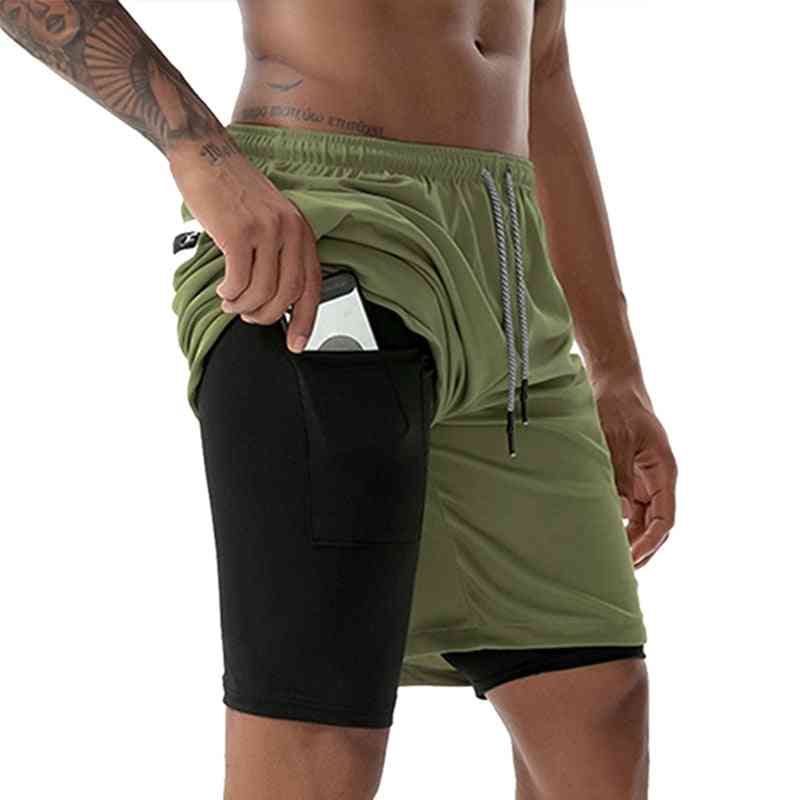 2 In 1 Sports Fitness Shorts