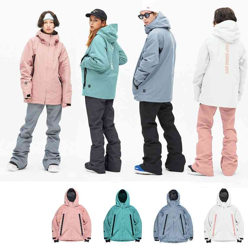 Mężczyźni kobiety zimowe ciepłe garnitury kurtka wodoodporna kurtka snowboardowa