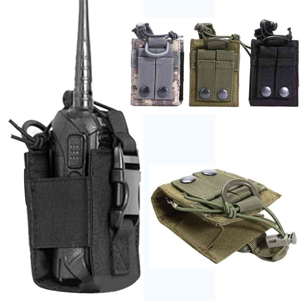 Pouch Walkie-talkie Holder Bag, Tactical Pendant Military Nylon Radio Magazine Mag Pouch Pocket