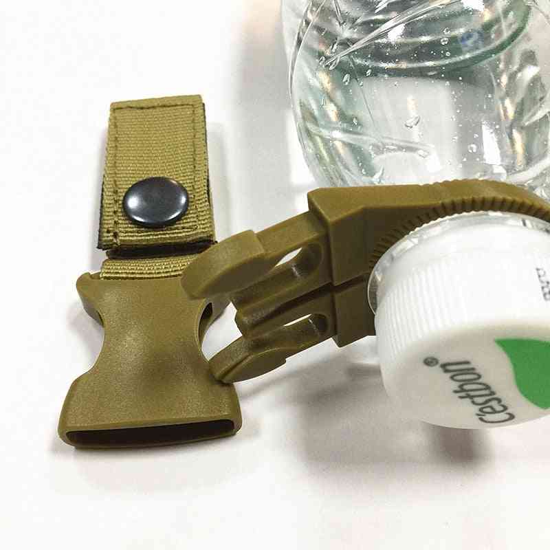 Nylon Molle Webbing Water Bottle Carabiner Belt Backpack Hanger Hook
