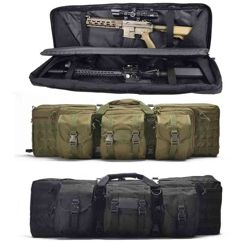 Bolsa portátil de camada dupla para acessórios de caça / tiro ao ar livre