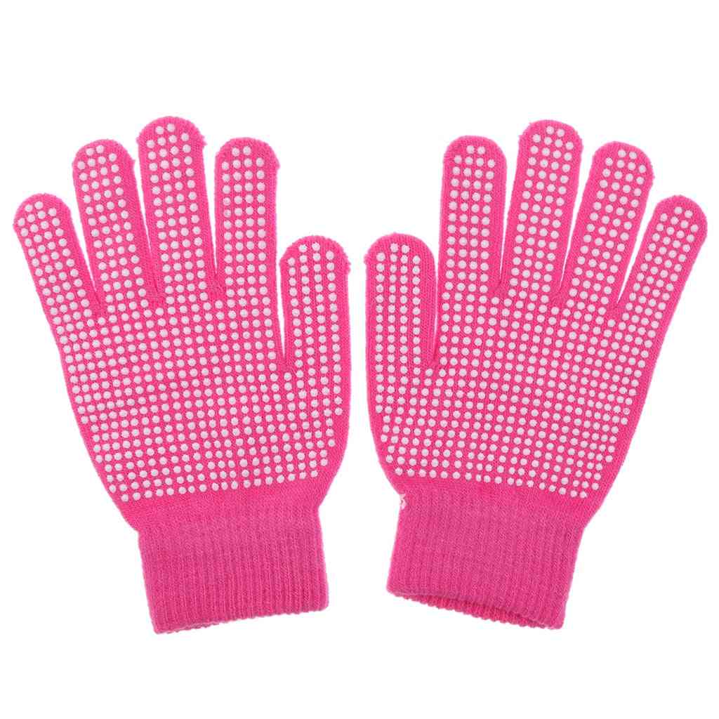 Woven Horse Riding Pimple Grip Gloves, Equestrian Equipment Accessories