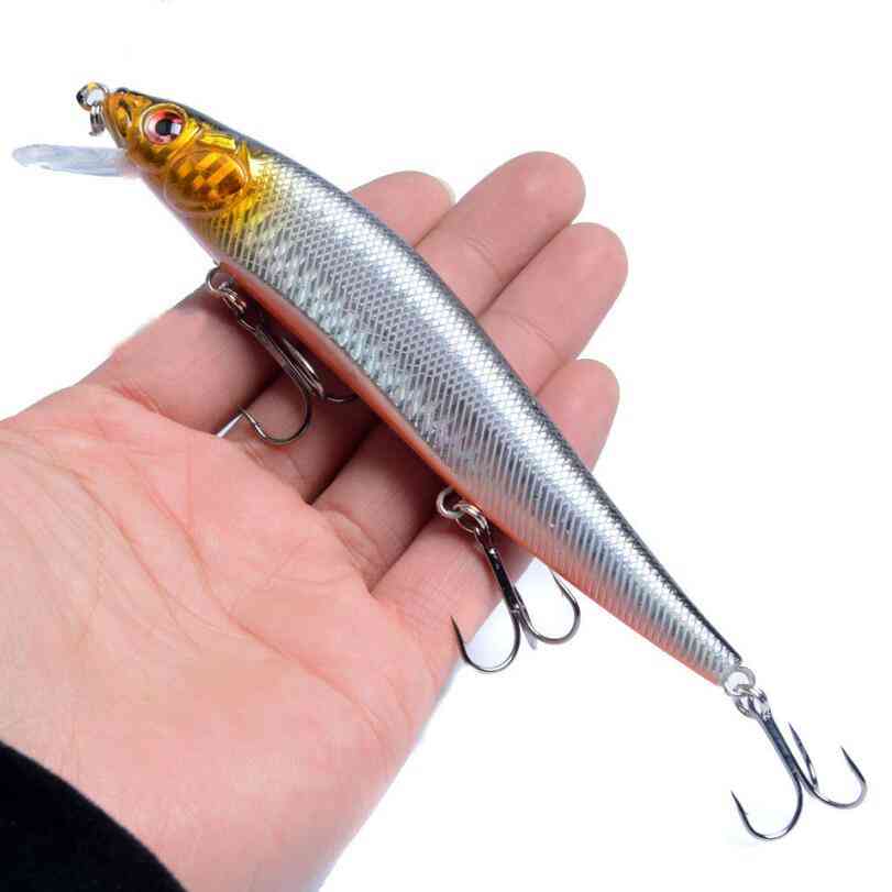 Minnow Fishing Lures, Hard Baits Abs Artificial Bass Pike Tackle