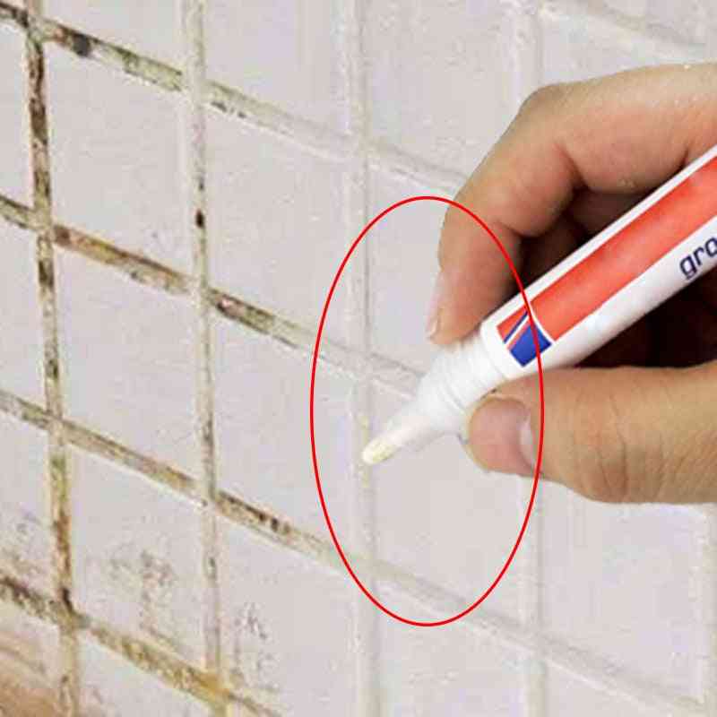Muovikestävä laatta valkoinen merkki kynä aukkojen korjaamiseen