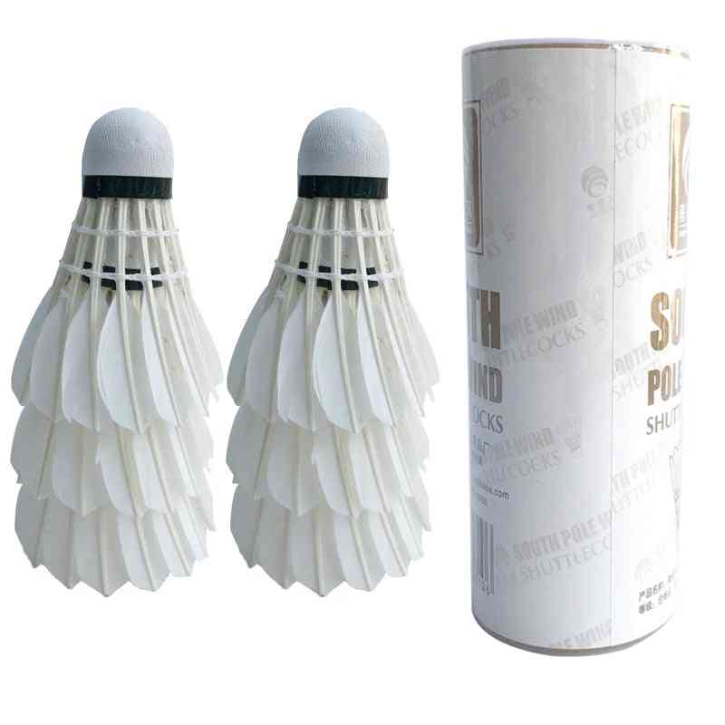 White Goose Feather Durable Badminton Shuttlecock
