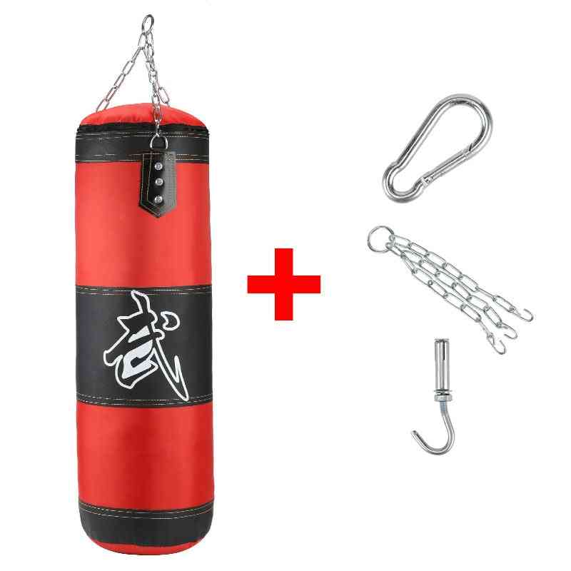 Empty Boxing Sandbag- Home Fitness Hook Hanging, Kick Punching Bag